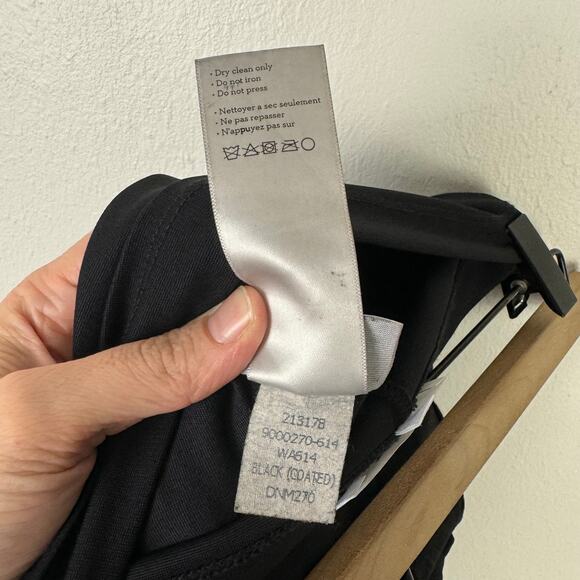 Paige | Sz 25 Maternity Full Panel Black Coated Denim Verdugo Ultra Skinny Jeans - Picture 7 of 7